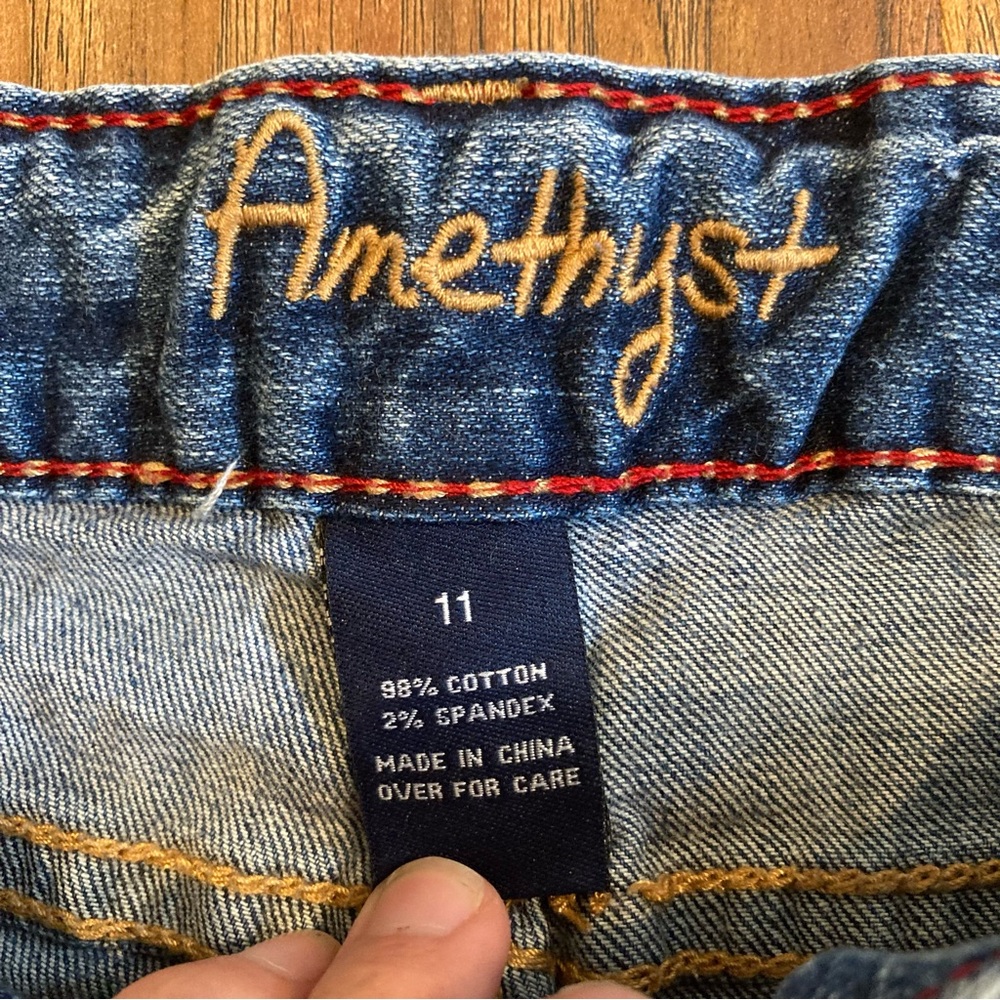 Y2K Women’s Amethyst Denim Shorts, Size 11 - Picture 3 of 8